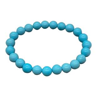 绿松石散珠diy串珠米珠小圆珠手串天然高瓷流行手工饰品配珠2m5m8