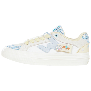 顽刻ollieskate旺旺日记配色秋季校园风W系列低帮男女国潮滑板鞋