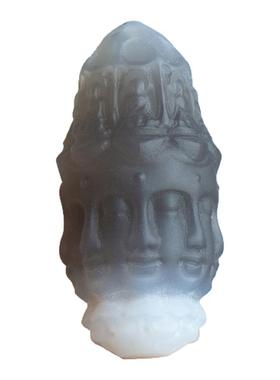 天然玛瑙原色俏色八面观音吊坠