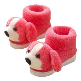 发光儿童棉拖鞋秋冬季男童女童大童保暖防滑亲子一家三口大码棉鞋