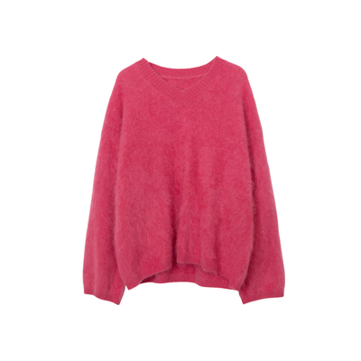 ENJOYME100%绵羊毛V领针织衫