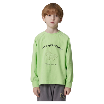 qimoo淇木圆领长袖套头衫