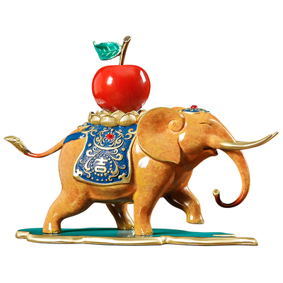 吉祥如意铜象摆件寓意好送礼佳品