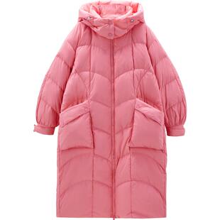 乐町长款面包羽绒服冬季新款保暖大被子加厚保暖外套C1ACE4446