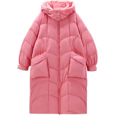 乐町长款面包羽绒服冬季新款保暖大被子加厚保暖外套C1ACE4446