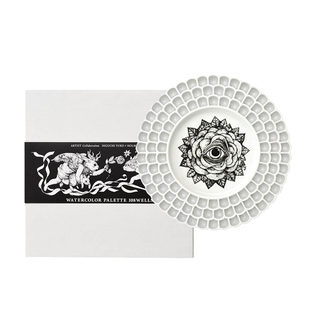 Holbein荷尔拜因&樋口裕子联名款 108格陶瓷调色盘 水彩水粉绘画