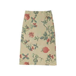 YOUWEI有尾2025春季新品石榴印花微A半裙中长裙Y5825138