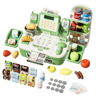 便利店网红爆款超市收银机儿童玩具过家家女孩子厨房仿真购物车男