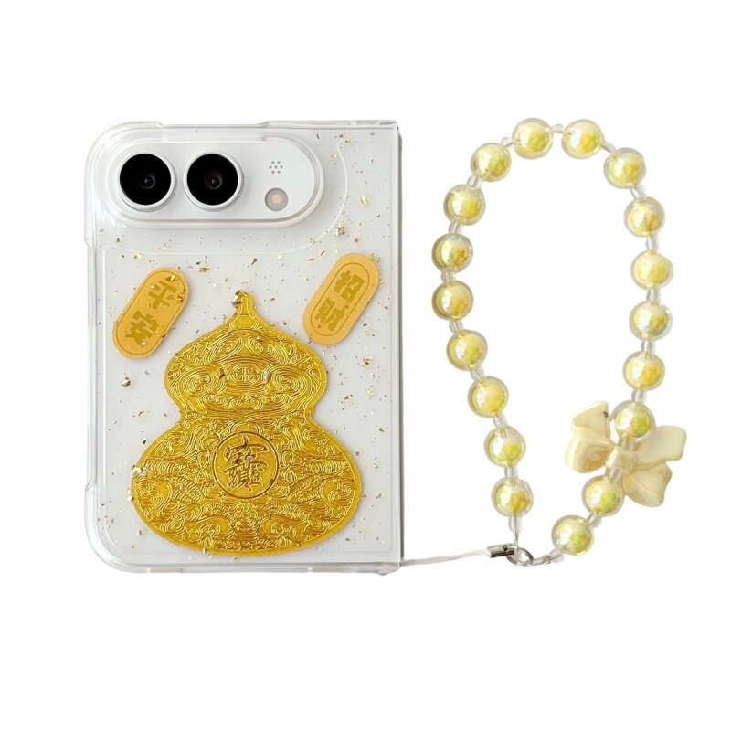 闪粉金箔葫芦滴胶iPhoneDuo壳