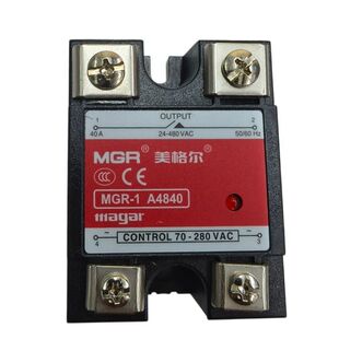 正品美格尔MGR-1固态继电器A4825a40交流220V交流控制交流110v380