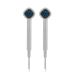 银耳饰耳坠耳夹无耳洞女耳钉长款流苏耳环2025新款爆款高级感轻奢