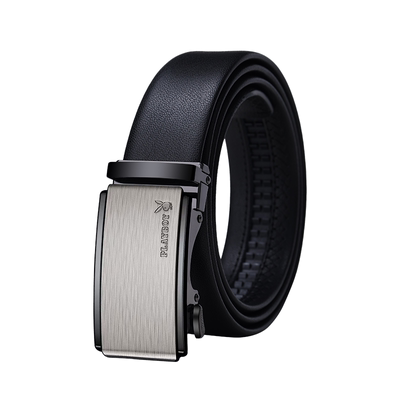 花花公子新款自动扣牛皮裤带