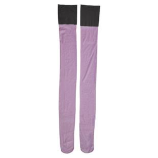 珞樱30D油亮闪光丝复古撞色长筒袜油光透明性感诱惑彩色过膝丝袜