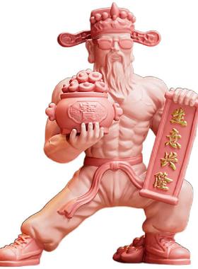 肌肉财神爷桌面摆件店铺开业礼品