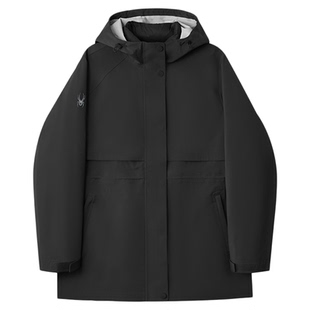 SPYDER蜘蛛秋冬女专业防水户外运动鹅绒三合一硬壳羽绒服25MF212W