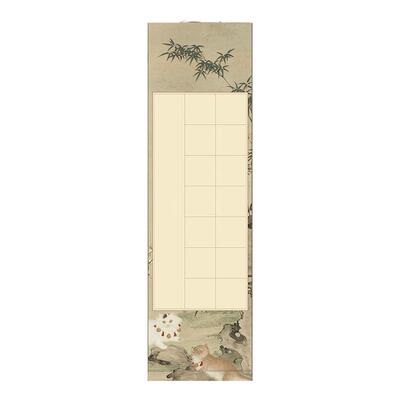 微喷蜡染古风挂轴宣纸
