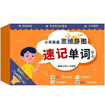 1~6小学英语|思维导图·速记单词