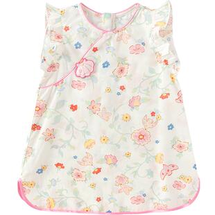 巴拉巴拉宝宝公主裙女童连衣裙2026新款夏季国风复古甜美可爱裙子