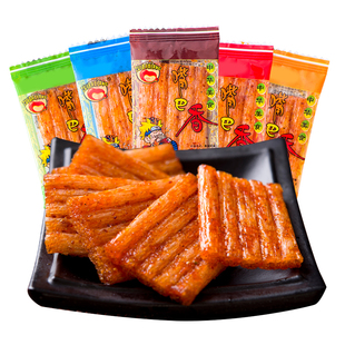 嘴巴香麻辣片 面筋辣棒亲嘴大刀肉老式怀旧小零食香辣面筋大礼包