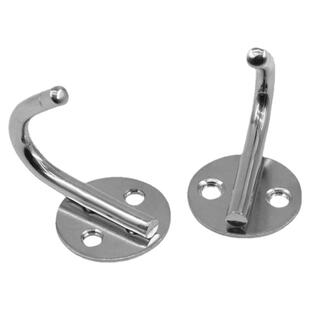 不锈钢挂钩厨房衣帽门后圆圈底挂沟卫生间墙壁实心衣服挂钩子