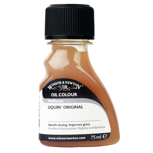 温莎牛顿进口油画绘画媒介剂油画颜料上光清洗丽坤原液无味稀释剂厚涂媒介调和罩染洗笔液亮光胶质细节