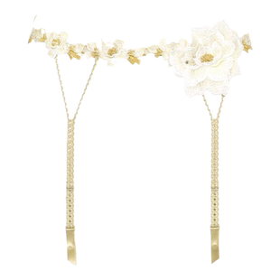 华歌尔Wacoal Salute吊袜带女立体樱花刺绣性感配饰丝袜防滑夹03G