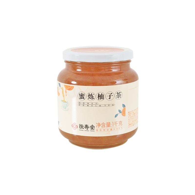 恒寿堂蜜炼柚子茶1000g大罐
