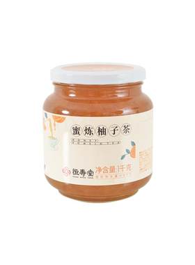 恒寿堂蜜炼柚子茶1000g大罐