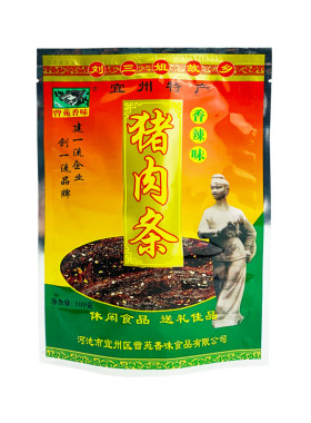 宜州猪肉条曾苑香味炭烤猪肉干