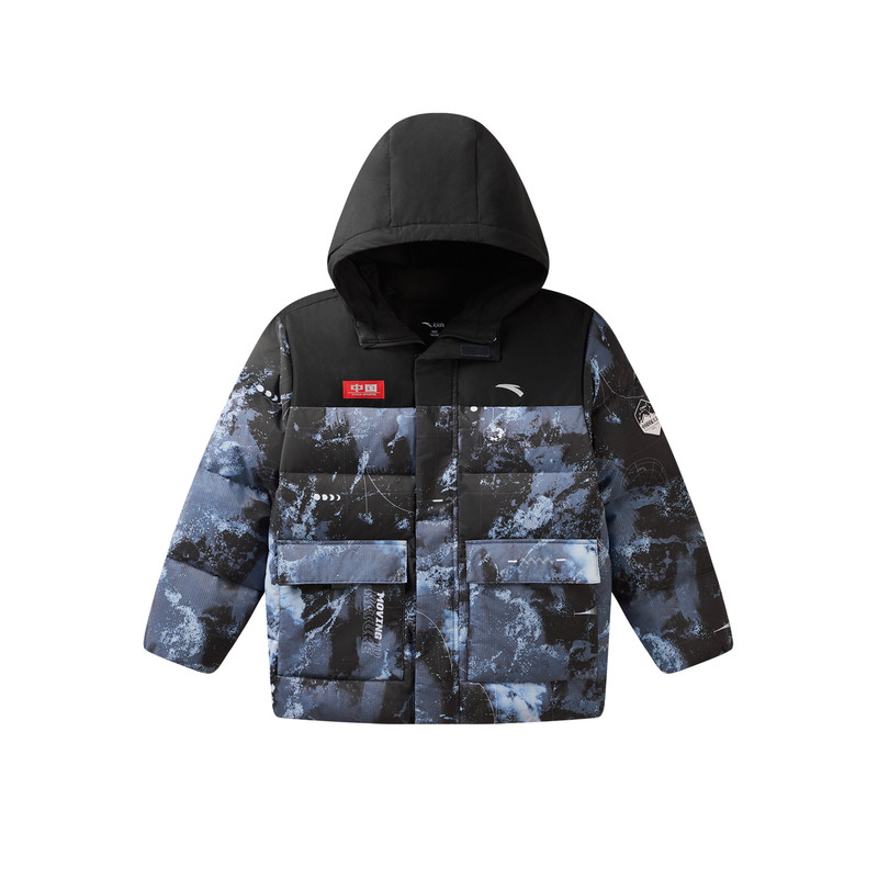 安踏男童三防加厚羽绒服冬季新款