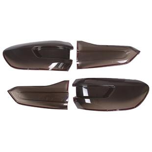 适用于19-22款宝马X5国产X5L尾灯熏黑壳罩外观黑化套件改装黑武士