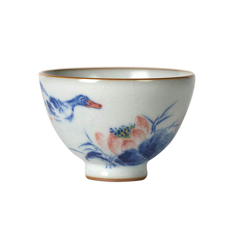 善窑厂李善明青花手绘纯手工汝瓷
