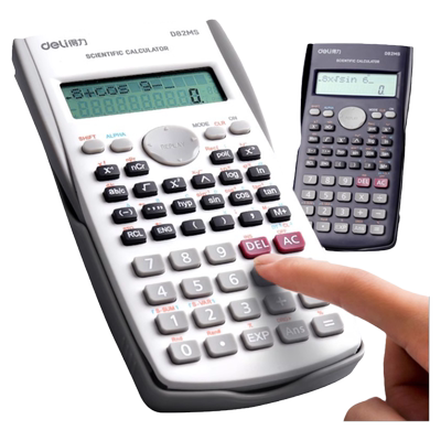 得力函数科学计算器学生一建二