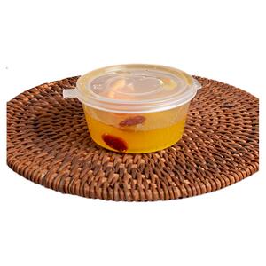 七色魔方圆形塑料小盒子外带酱料