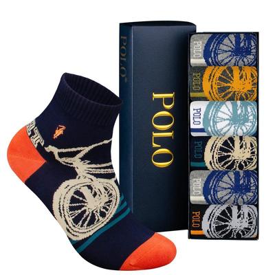 polo运动男袜子秋冬中筒潮流棉袜