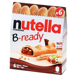 费列罗能多益nutella巧克力棒手指饼干夹心纽缇乐榛子酱进口零食