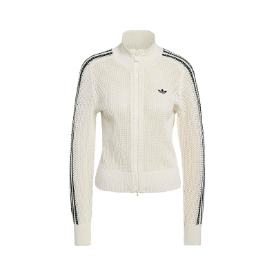 【自营】Adidas/阿迪达斯三叶草女子CROCHET TT针织外套KC6496