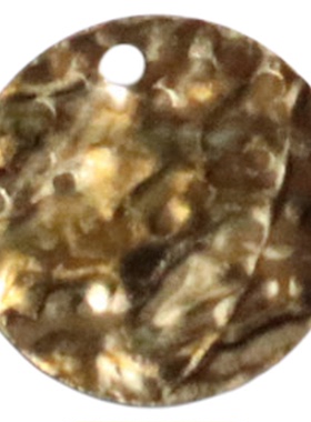 黄铜毛坯12mm锤纹圆片DIY配件