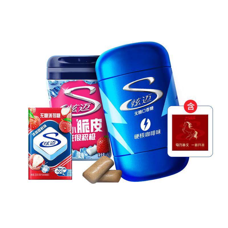 炫迈无糖口香糖外脆内弹140g
