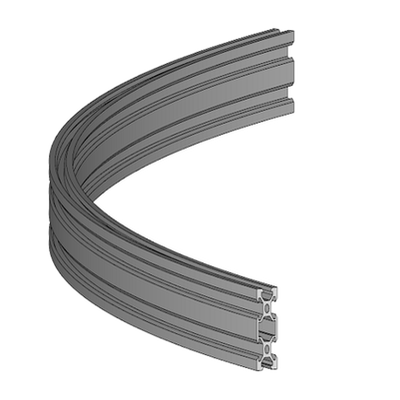 2020 3030 4040工业铝型材弯弧折弯多半径多角度铝合金弧形弯圆