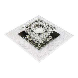 现代简约LED水晶过道灯走廊灯嵌入式玄关门厅楼道阳台灯明装暗装