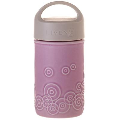 乾唐轩活瓷杯带盖陶瓷马克杯