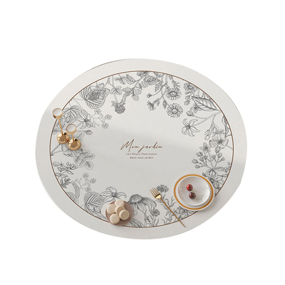 圆形餐桌垫防油免洗圆桌垫