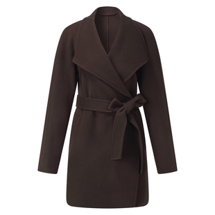 歌莉娅羊毛羊绒大衣女士2025新款冬季穿搭立领毛呢外套1ENC6N270