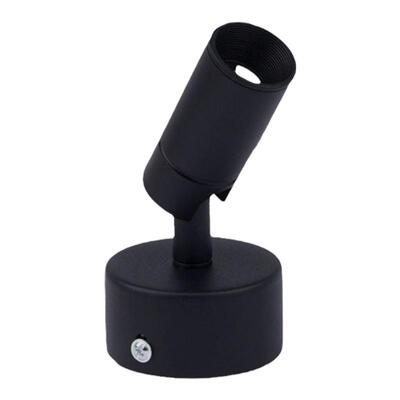 黑色小角度led明装小射灯1W3W氛围灯聚光5度咖啡店吸顶可调天花灯