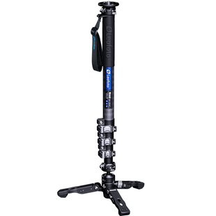 LEOFOTO徕图魔杖独脚架系列MV-324C碳纤维专业摄像独脚架液压云台套装