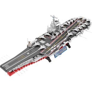 高难度航空母舰军事积木男孩益智拼装福建航母适用于乐高辽宁玩具