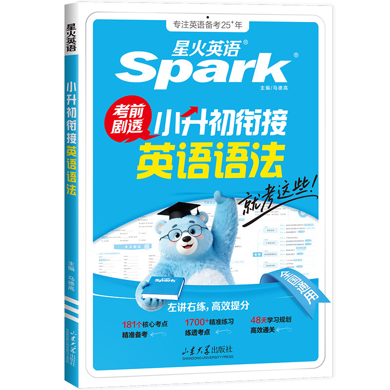 星火英语小升初语法专项练习小学初中五年级六年级中考练习题单词拼写词汇句型填空2027小升初冲刺考点精解语法全集官方旗舰店
