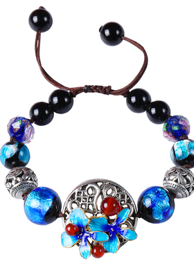 古风手链女手串蓝色手