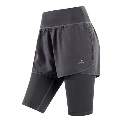 骆驼瑜伽裤女速干假两件弹力